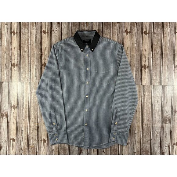 Rag & Bone striped slim fit shirt size M color blue white NWOT - Picture 1 of 5